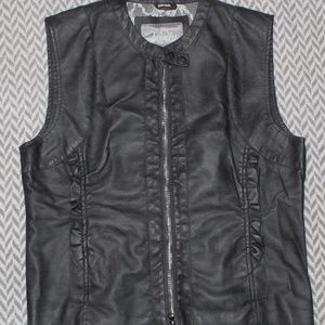 Faux Leather Vest